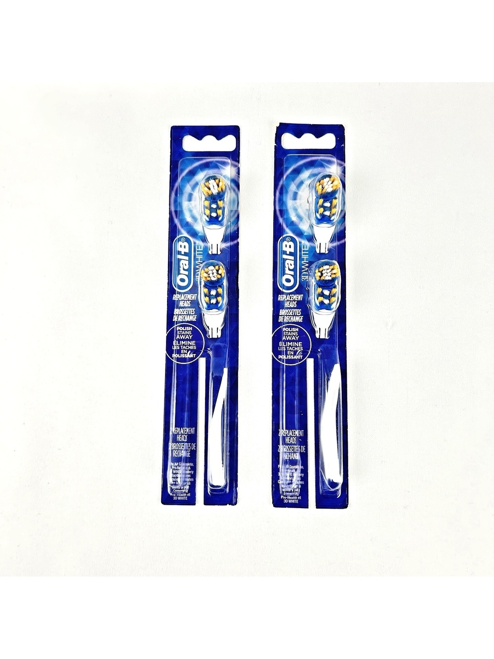 Oral-B 3D White Action Replacement Brush Heads 2 Packs **NEW**